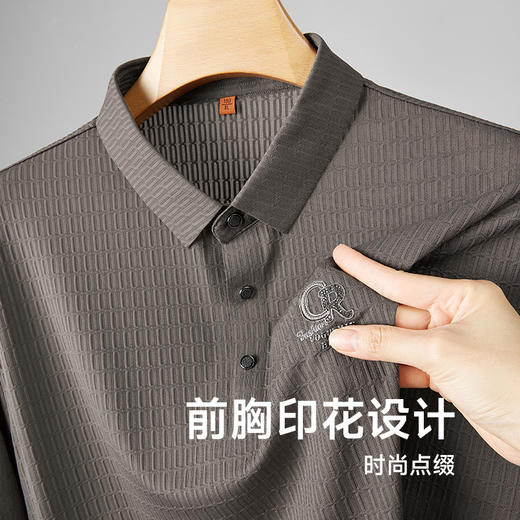 【冰丝高弹】【新款DDP】大依优型大码短袖Polo衫翻领加肥加大男士大号弹力透气舒适夏季半袖透气 商品图2