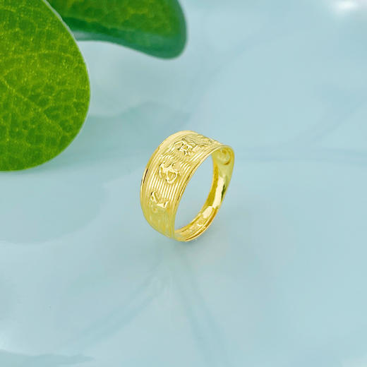 【限时克减150元】足金999.9 #儿童/宝宝 BB戒望子成龙活口宝宝戒(AF030BBJZ00014)（预售产品下单后不退款不退货不换货不补差（预售产品下单后不退款不退货不换货不补差 商品图0