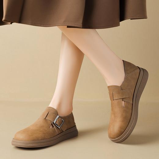 ZHR则则勃肯鞋女2024春季新款百搭一脚蹬懒人鞋轻便防滑平底单鞋 商品图3