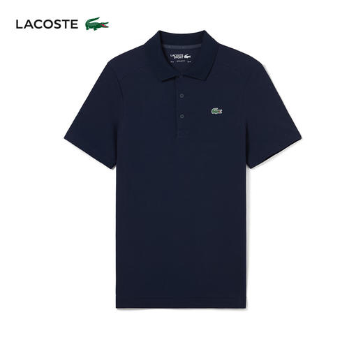 Lacoste法国鳄鱼男装新款纯色简约修身商务休闲短袖翻领Polo衫DH9309-10 商品图3
