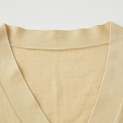 谜底V领针织开衫女士2024年夏季新品文艺风章仔绣花上衣242MZ0850 商品图3