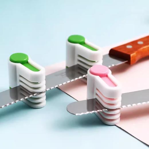 粉色/绿色 蛋糕分片器切片器 切片烘焙戚风辅助面包吐司架分割工具 不含锯齿刀 商品图1