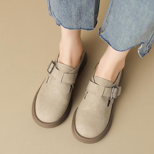 ZHR则则勃肯鞋女2024春季新款百搭一脚蹬懒人鞋轻便防滑平底单鞋 商品图7