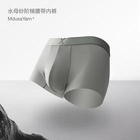 TAGX探观男士内裤水母纱运动速干无痕休闲柔软防卷边阶梯款短裤冬