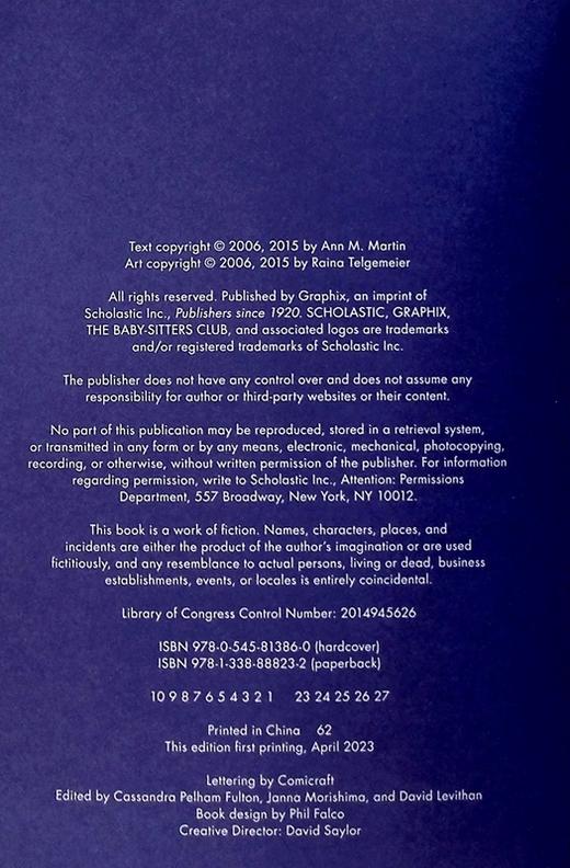 预售 【中商原版】保姆俱乐部图像小说1 Kristys Great Idea A Graphic Novel the Baby Sitters Club 1 英文原版 Ann M Martin 商品图8