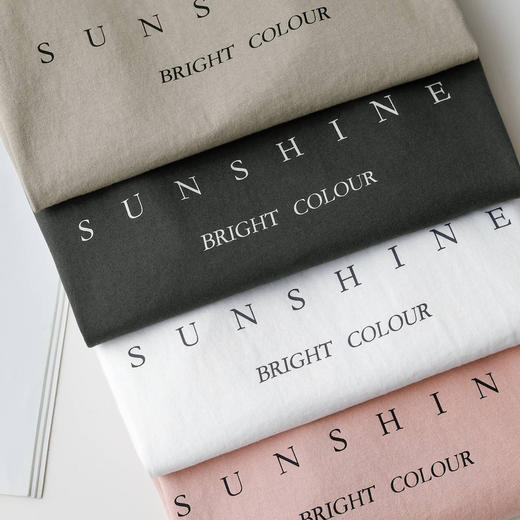 女士100%纯棉随性休闲T恤 商品图9