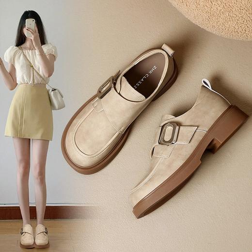 ZHR则则复古优雅英伦单鞋女2024春季新款时髦百搭舒适耐磨小皮鞋 商品图4