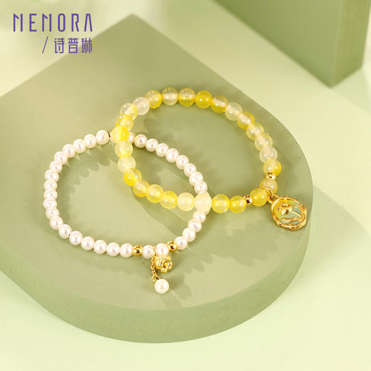 等一朵花开 铃兰-幸福来铃 黄金足金手链珍珠手串女款MEMORA诗普琳HB334501 商品图2