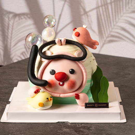 星座蛋糕 | 双鱼座蛋糕6寸立体异形（纯动物奶油 新鲜水果夹心 提前3天预定） 商品图2