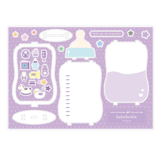 FUKUYA正版 奶瓶形状主题亚克力谷美 周边谷子 商品图4