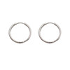 AC0018气质冷淡风简约银色耳环女素圈小众养耳洞耳圈个性时尚高级感耳饰 商品缩略图4