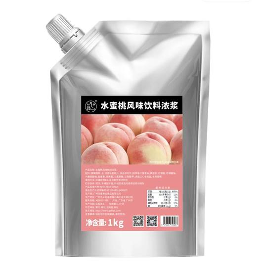 （优-）大拇指 水蜜桃果汁（袋装）  1kg*12袋/件 商品图0