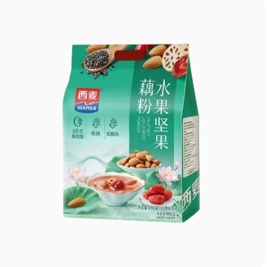 西麦水果坚果藕粉490g独立装便携装多种食材易冲易泡营养早餐代餐 商品图2