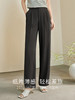 【专属特价】熙世界薄款窄版阔腿裤女2025秋夏款高腰垂感直筒长裤西装拖地裤 商品缩略图1