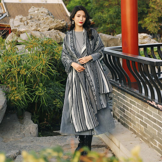 醉兰亭拼接连衣裙 |杨丽萍老师同款 | 现货加急发 商品图6