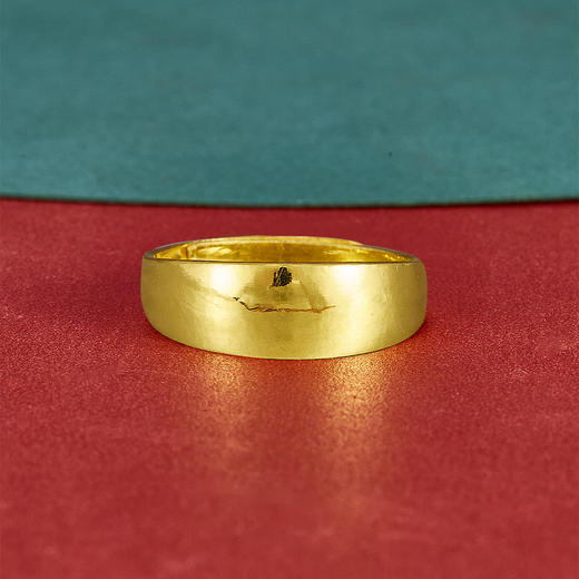 足金999.9 黄金光面活口蛇肚戒(JZ00674-06)（预售产品下单后不退款不退货不换货不补差价）（预售产品下单后不退款不退货不换货不补差价） 商品图1