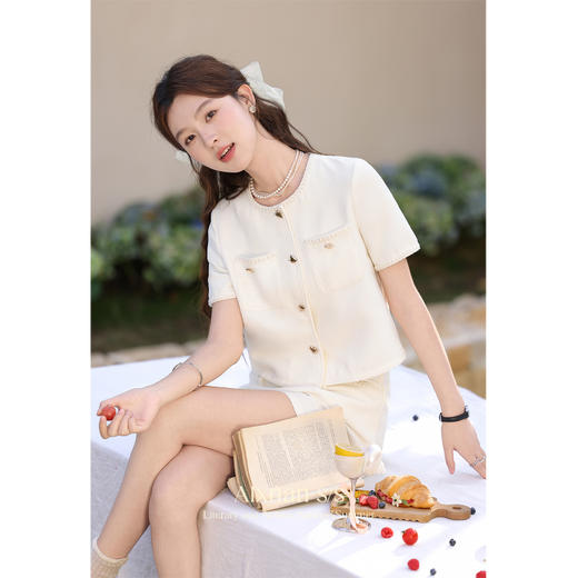 【6折秒杀】鹿向南《高级精致》气质小香风夏季新款时尚短裤L35262 商品图4