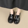 ZHR则则时尚亮面厚底乐福鞋女鞋2024春季新款休闲两穿百搭小皮鞋 商品缩略图7