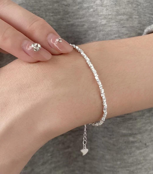 年后发！碎银子系列首饰！施华洛珍珠+925银！组合入！配套真的很绝很精致！！超费手工的碎银子，性价比超高~ 项链、手链都有首饰品 商品图9