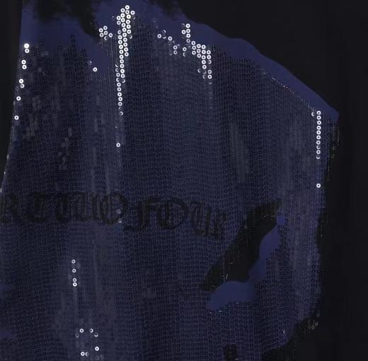 T617夏季新款设计珠片扎染短袖t恤个性休闲时尚男女情侣复古上衣 商品图2