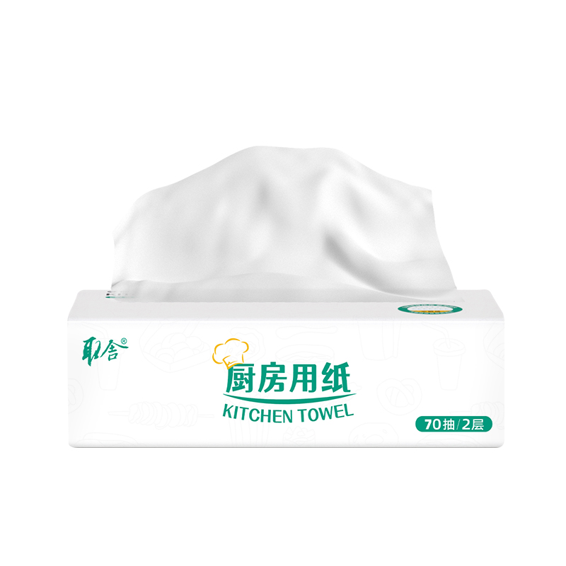 取舍山海白色厨房抽纸QSC07136-15包/箱