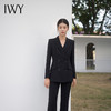 IWY/黑色西装套装修身长袖显瘦高级感商务正式场合通勤西服ol工装C13309+P33309 商品缩略图3
