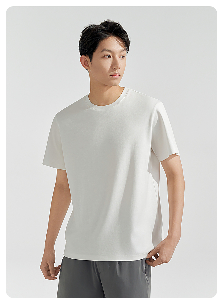 波司登2024年新款男士短袖夏季t恤纯棉百搭圆领上衣休闲 b40222107