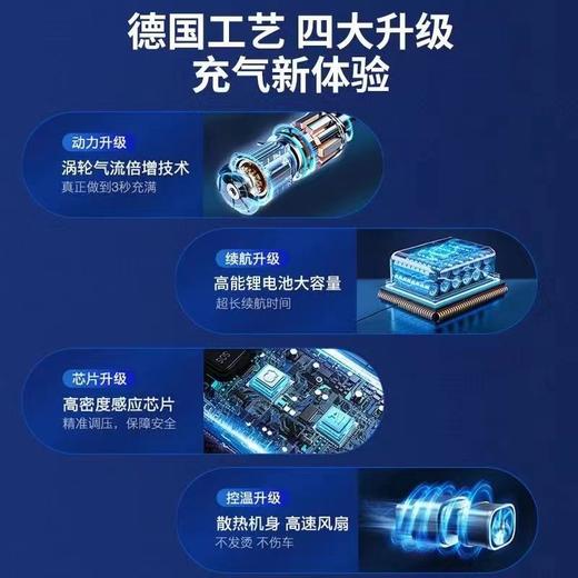 搏导狼智能无线便携式车载充电充气泵 耐磨防冻不易断 车型通用 超强待机一整年 商品图2