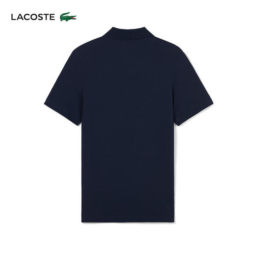Lacoste法国鳄鱼男装新款纯色简约修身商务休闲短袖翻领Polo衫DH9309-10 商品图4