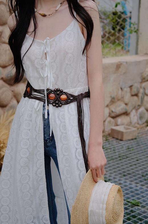 【门店同款】ENJOY春季松驰美学-蕾丝镂空吊带裙 157048715 商品图1