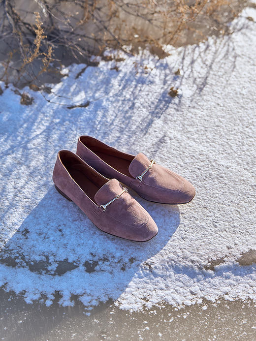 faytobe马衔扣金属乐福鞋24春款通勤乐福鞋多色一脚蹬女精致百搭单鞋 商品图2