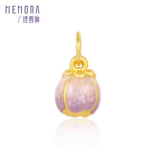 等一朵花开 郁金香-巧郁 黄金足金挂坠吊坠女款转运珠MEMORA诗普琳HP653701 商品图5