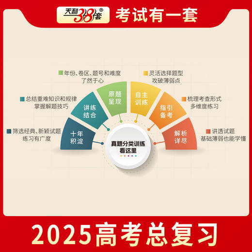 天利38套 2025题源十年真题分类 语文 数学 英语 物理 化学 生物 地理 商品图9