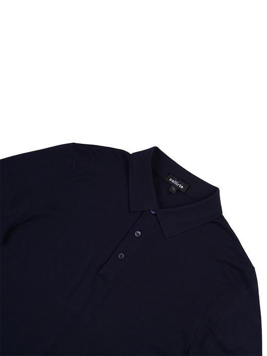 callisto藏青桑蚕丝T恤 STTSS028H 商品图2