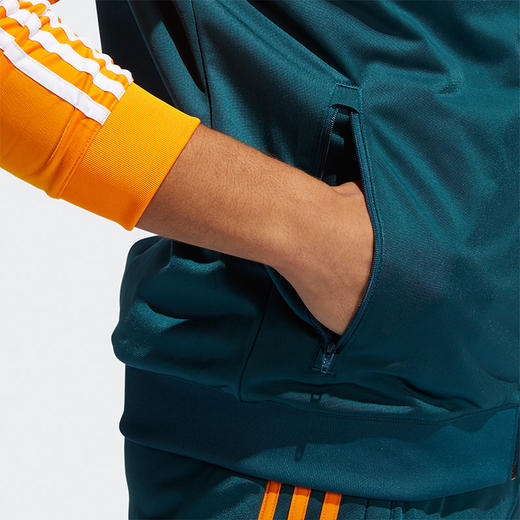 （YY）adidas/阿迪达斯  三叶草男时尚新款运动三条纹撞色拼接夹克外套 GN8618 商品图3