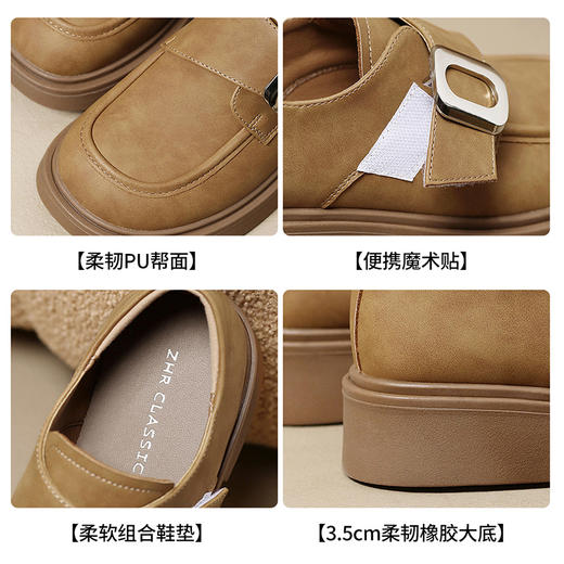 ZHR则则复古优雅英伦单鞋女2024春季新款时髦百搭舒适耐磨小皮鞋 商品图12