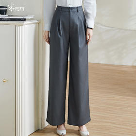 剩XL/XXL 米思阳2026春季新款通勤ol风宽松休闲裤高腰气质小个子西裤女0677