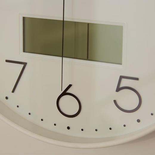 静音挂钟附液晶 泰瑟 30SW 白色 商品图3