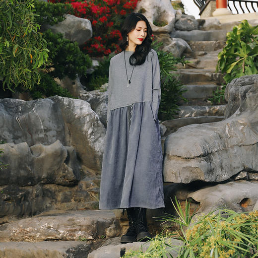 醉兰亭拼接连衣裙 |杨丽萍老师同款 | 现货加急发 商品图4