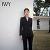 IWY/黑色西装套装修身长袖显瘦高级感商务正式场合通勤西服ol工装C13309+P33309 商品缩略图4