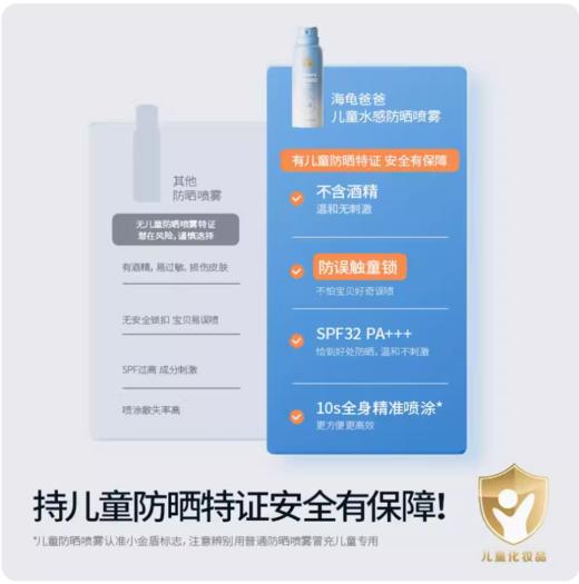 海龟爸爸儿童水感防晒喷雾100ml 商品图2