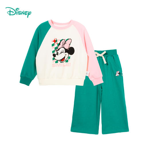 【撞色插肩袖米妮套装】春季新款女童纯棉柔软舒适卫衣卫裤两件套ZD1DT015 商品图8