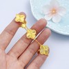 【限时克减150元】足金999.9 【精品】实心调节双面镭射车花四叶草手链五花手链（面宽约14.8mm，厚约0.9mm)(OSL00086-3)（预售产品下单后不退款不退货不换货不补差价） 商品缩略图2