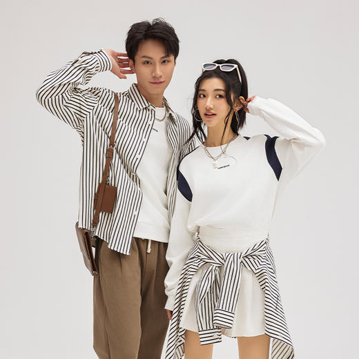 【断码清仓】HX 春季翻领长袖衬衫S103411155101 商品图0