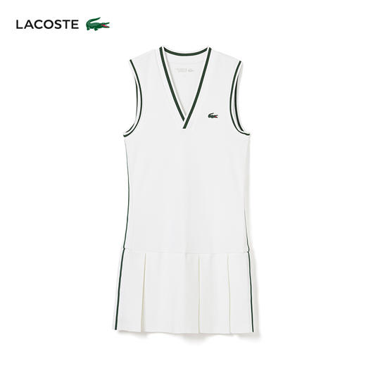 【海南专供价】Lacoste法国鳄鱼女装新款时尚透气网球服运动连衣裙EF1031-98 商品图0