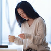 纯在 棉麻钩花V领毛衣 商品缩略图0
