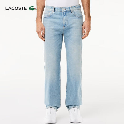 【海南专供价】Lacoste【王一博同款】法国鳄鱼男装新款休闲直筒长裤HH2321-10 商品图1