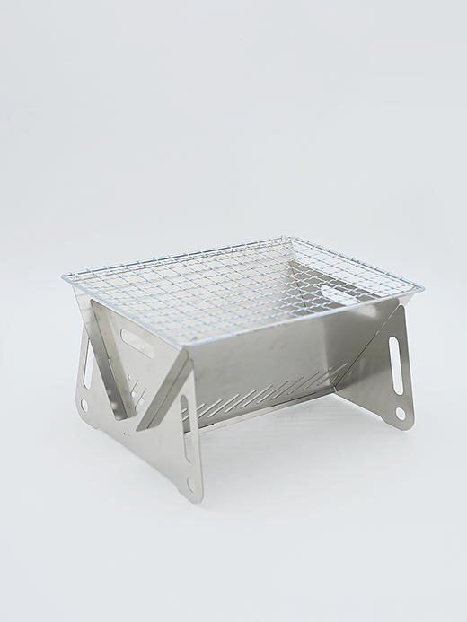 国庆出游【户外折叠式卡片炉】不锈钢焚火炉烧烤炉柴火炉 野营露营用品便携式木炭炉 商品图4