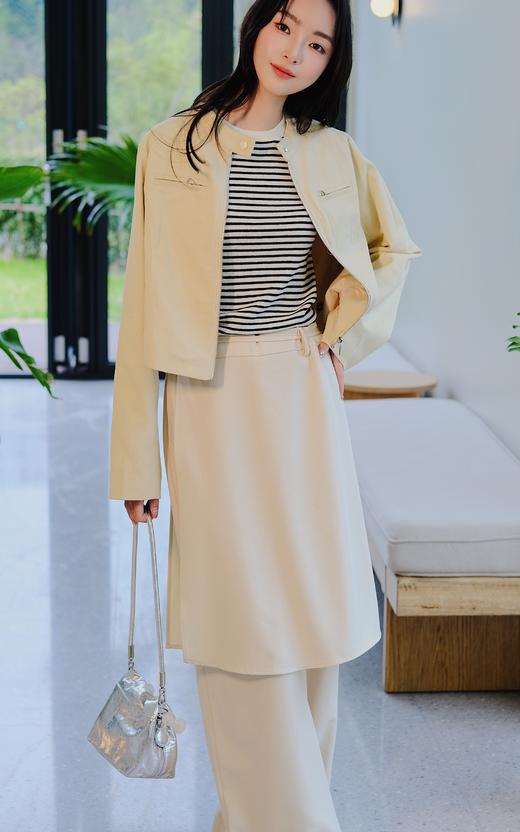 【门店同款】ENJOY春季松驰美学-系带假两件时装裤 156997257 商品图4