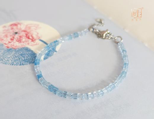 天然海蓝宝糖块手链 商品图2